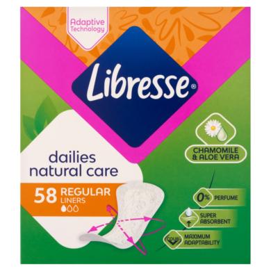 Libresse Dailies Natural Care tisztasági betét aloe vera és kamilla kivonattal 58 db