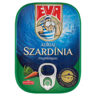 Eva szardínia zöldséges paradicsomos mártásban