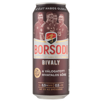 Borsodi Bivaly minőségi világos sör 6,5%