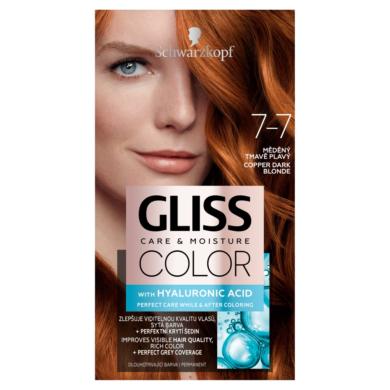 Schwarzkopf Gliss Color tartós hajfesték 7-7 Rezes sötétszőke