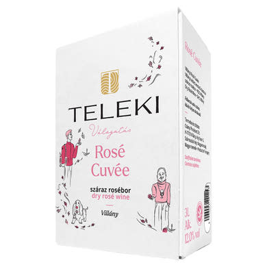 Teleki Villányi Rosé Cuvée száraz rosébor 12,5%
