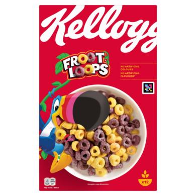 Kellogg's Unicorn Froot Loops gyümölcs ízesítésű gabonakarikák