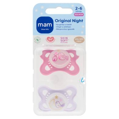 MAM Original Night szilikon alvócumi 2-6 hónapos kortól