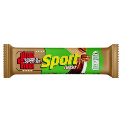 Sport Kapucíner étcsokoládéval bevont szelet kávés töltelékkel és tejszínízű töltelékkel