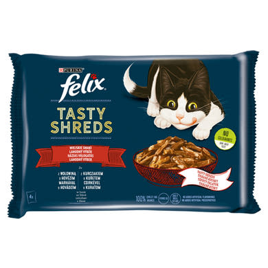 Felix Shreds macska tasak MP házias 4x80g
