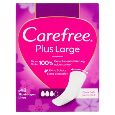 Carefree Plus Large tisztasági betét enyhe illattal 48 db