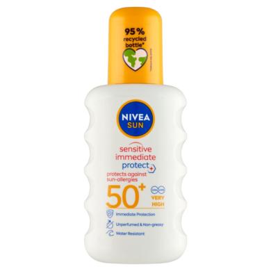 Nivea Sun napallergia elleni napozó spray F50+