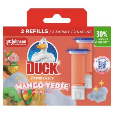Duck Fresh Discs Mango-Verse WC-öblítő korong utántöltő 2 x  (72 ml)