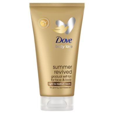 Dove Summer Revived önbarnító testápoló a világos-közepes árnyalatú bőrért