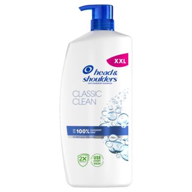 Head & Shoulders Classic Clean korpásodás elleni sampon pumpás, napi használatra,