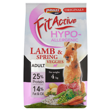Panzi Fit Active Adult Hypoallergenic bárány teljesértékű eledel felnőtt kutyák részére