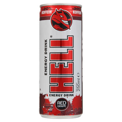 HELL STRONG Red Grape szénsavas energiaital