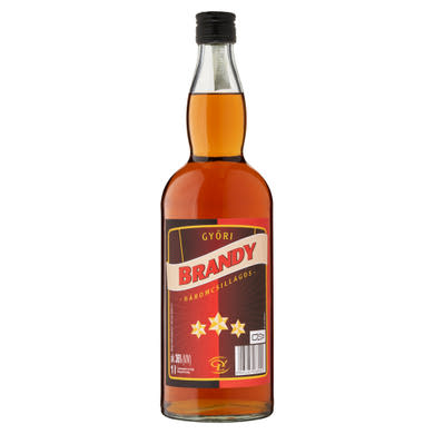 Győri Háromcsillagos Prémium brandy 36%