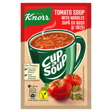 Knorr Cup a Soup paradicsomleves tésztával