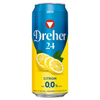 Dreher 24 alkoholmentes sör citromos dobozos, 0,5 L
