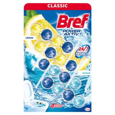 Bref Power Aktiv Lemon/Ocean WC-frissítő 4 x