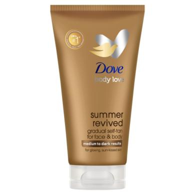Dove Summer Revived önbarnító testápoló a közepes-sötét árnyalatú bőrért