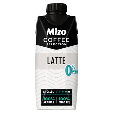 Mizo Coffee Selection Art Edition Latte UHT zsírszegény kávés tej édesítőszerekkel