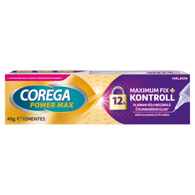Corega Max Kontroll műfogsorrögzítő krém