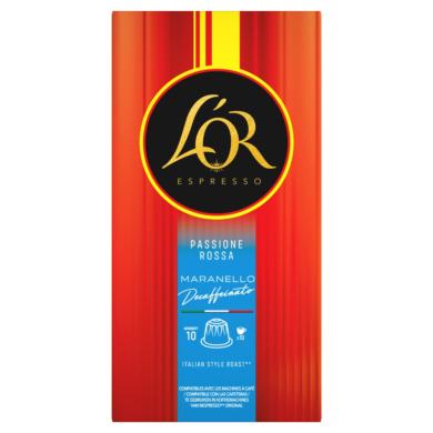 L'OR Espresso Maranello Decaffeinato koffeinmentes őrölt-pörkölt kávé kapszulában 10 db