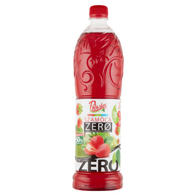 Pölöskei Zero szamóca ízű szörp édesítőszerekkel, + 50 ft betétdíj, 1 L