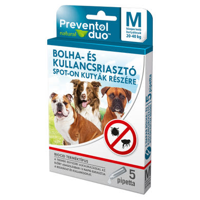 Preventol spot-on kullancs és bolha ellen kutyáknak 20-40kg M