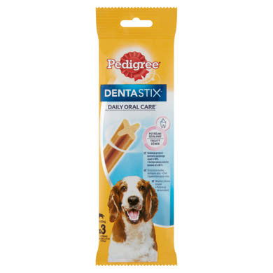 Pedigree DentaStix jutalomfalat 10-25 kg-os kutyáknak 3 db