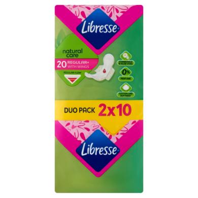 Libresse Regular+ Natural Care szárnyas egészségügyi betét