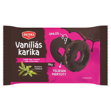 Detki vaníliás karika teljesen mártott