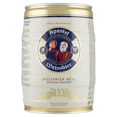 Apostel Weissbier szűretlen világos búzasör 5,3%