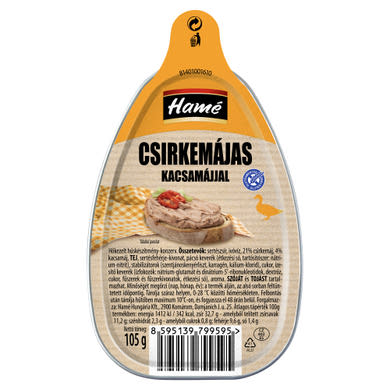 Hamé csirkemájas kacsamájjal