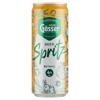 Gösser Spritz borókabogyó-ízű alkoholos sörital 4%