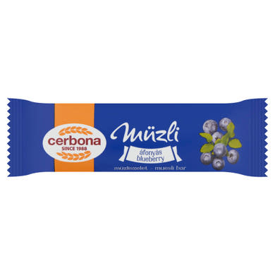 Cerbona áfonyás müzliszelet