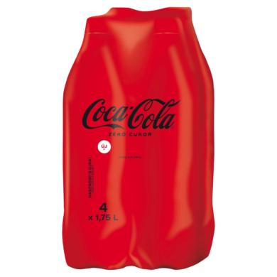 Coca-Cola Zéró colaízű energiamentes szénsavas üdítőital édesítőszerekkel 4 x 1,75 L