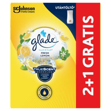 Glade Touch & Fresh Fresh Lemon aeroszolos légfrissítő utántöltő 3 x