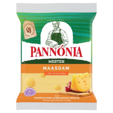 Pannónia Mester Maasdam darabolt, zsíros, félkemény, erjedési lyukas sajt