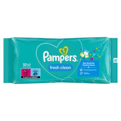 Pampers Fresh Clean Nedves Törlőkendő, 1 Csomag = 52 db