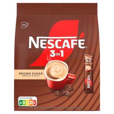 Nescafé 3in1 Brown Sugar azonnal oldódó kávéspecialitás barnacukorral 10 x 16,5 g