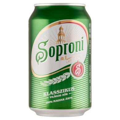 Soproni Klasszikus világos sör 0,33 L