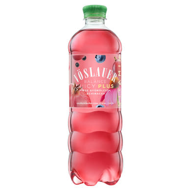 Vöslauer Balance Juicy bogyós gyümölcs és echinacea ízű szénsavas üdítőital