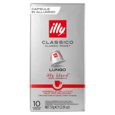 Illy Lungo Classico őrölt-pörkölt kávé kapszulában