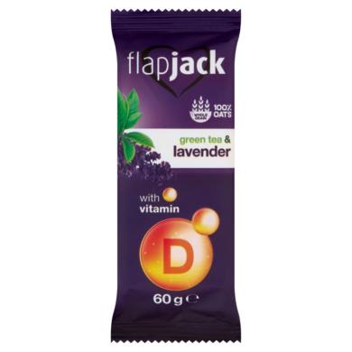 FlapJack citrom-levendula ízű zabszelet zöldtea kivonattal, vitaminokkal, fehérbevonóba mártva