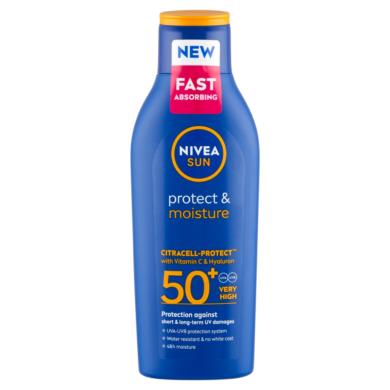 NIVEA SUN Protect & Moisture hidratáló naptej FF50+