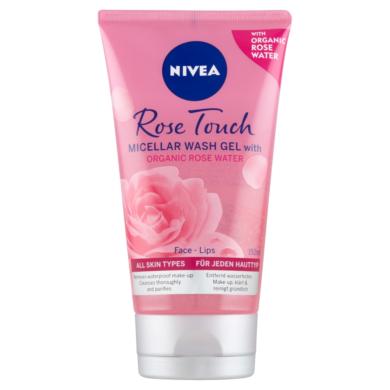 NIVEA rózsavizes micellás arclemosó gél
