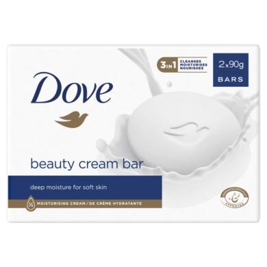 Dove Beauty Cream szépségápoló krémszappan 2 x