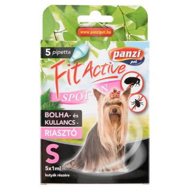 Panzi Fit Active Spot-On bolha- és kullancsriasztó kutyák részére S 5 x