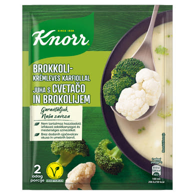 Knorr brokkolikrémleves karfiollal