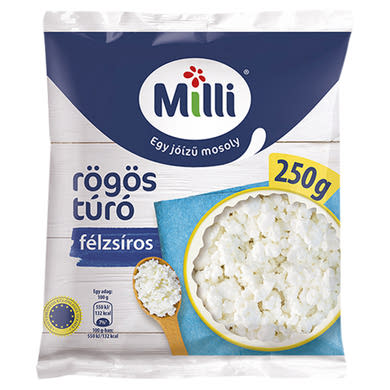 Milli félzsíros rögös túró