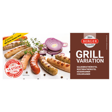 Berger grillkolbász tál