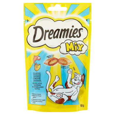 Dreamies jutalomfalat macskák számára lazac-sajt